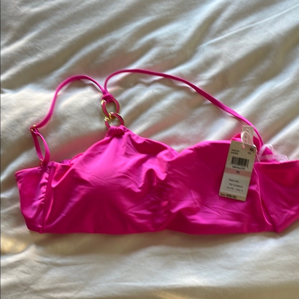 Trina Turk Hot Pink Bikini Top